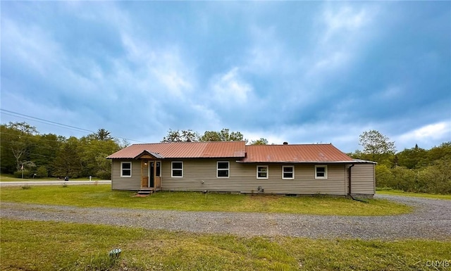 3742 State Route 8, Ohio, NY 13324 - view of front facade with a front lawn and metal roof