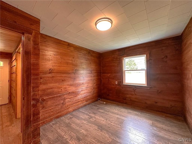 3742 State Route 8, Ohio, NY 13324 - empty room featuring wooden walls and wood finished floors