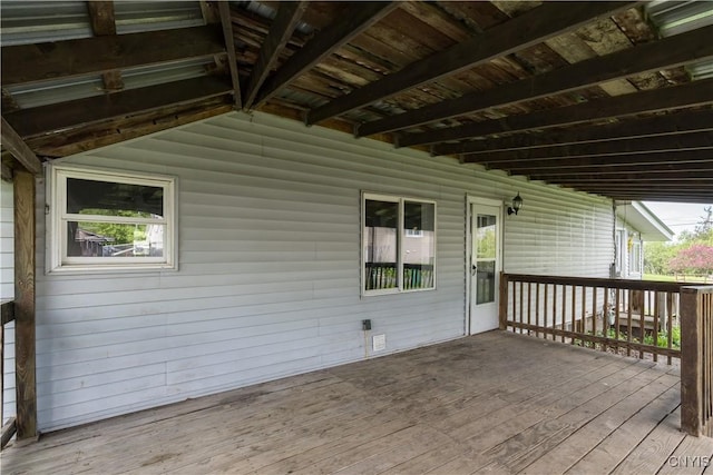 124 Haven St, Watertown-City, NY 13601 - view of wooden deck