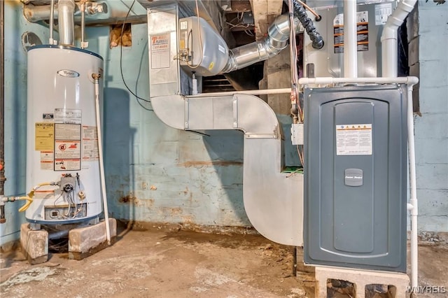 397 14th St, Buffalo, NY 14213 - utility room with water heater