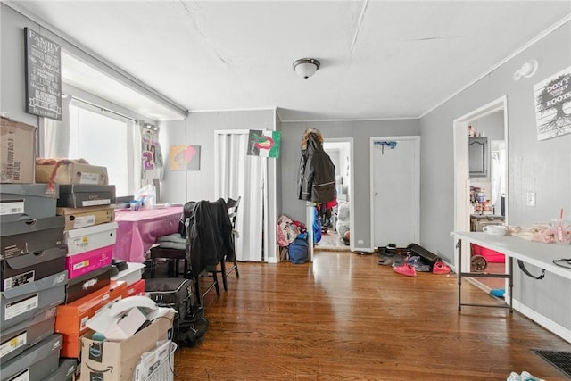 118 Electric Ave, Rochester, NY 14613 - interior space featuring wood finished floors and crown molding
