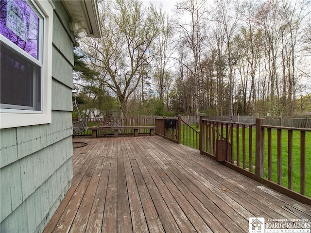 78 Benson St, Jamestown, NY 14701 - view of wooden terrace