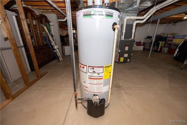 5067 William St, Lancaster, NY 14086 - utility room with water heater and heating unit