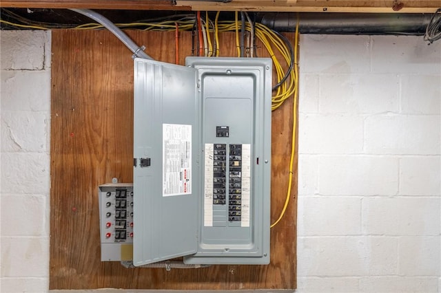 utility room with electric panel