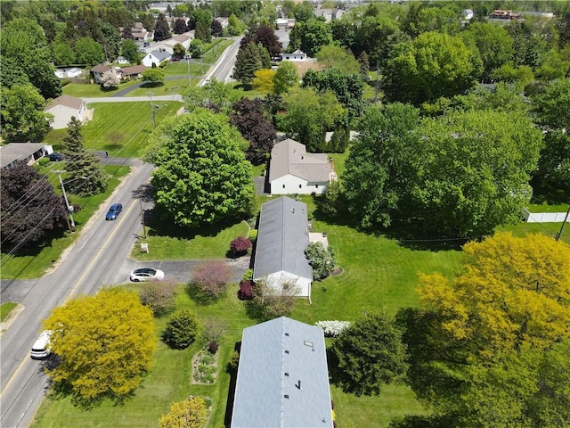 aerial view of residential area
