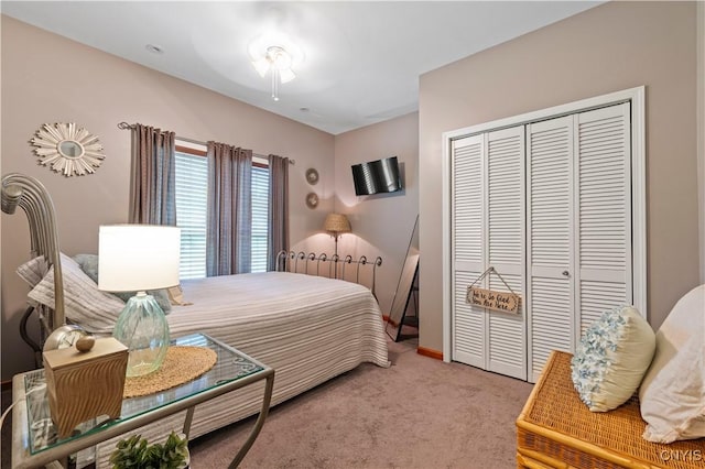 1210 Lake Rd, Oneida-Outside, NY 13421 - carpeted bedroom featuring a closet and baseboards