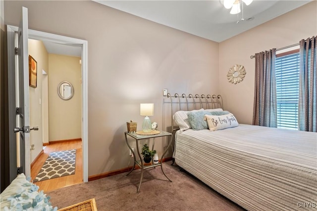 1210 Lake Rd, Oneida-Outside, NY 13421 - carpeted bedroom with baseboards and ceiling fan