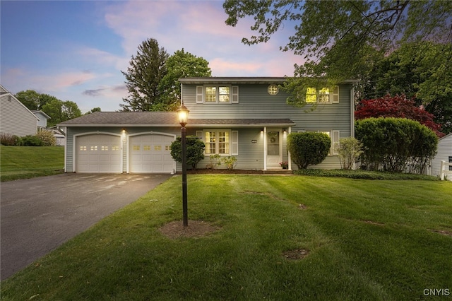 104 Hillside, Camillus, NY 13031 - traditional-style house with driveway, an attached garage, and a yard