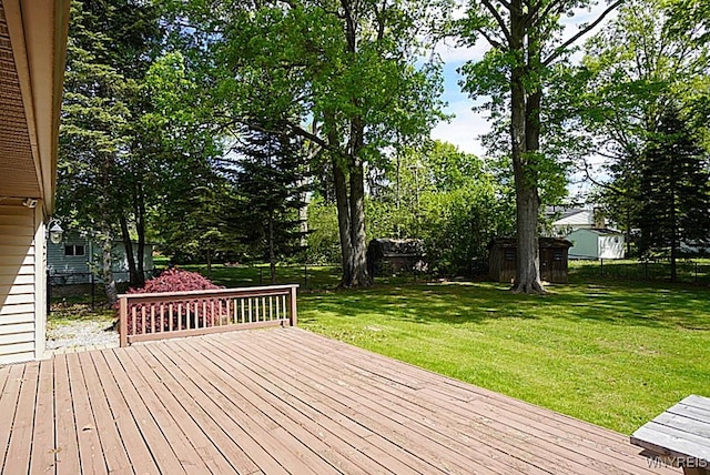 458 Kenwood Dr, Lewiston, NY 14092 - view of wooden terrace
