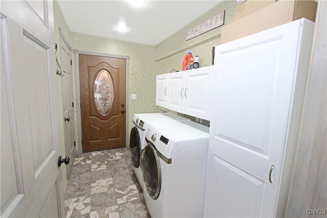 7030 Peckham Rd, Watson, NY 13367 - laundry area featuring washer and dryer and cabinet space