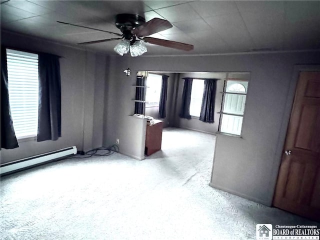 108 S Main St, Evans, NY 14006 - empty room featuring plenty of natural light and ceiling fan