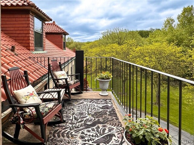10 Foery Dr Unit 404, Utica, NY 13501 - balcony with a forest view