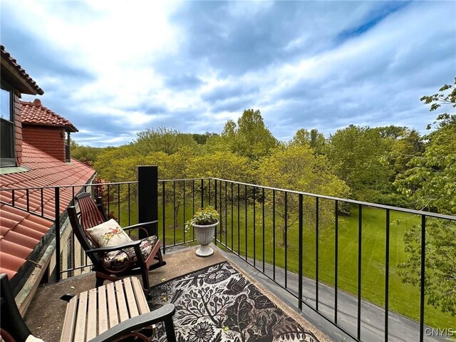 10 Foery Dr Unit 404, Utica, NY 13501 - balcony with a view of trees