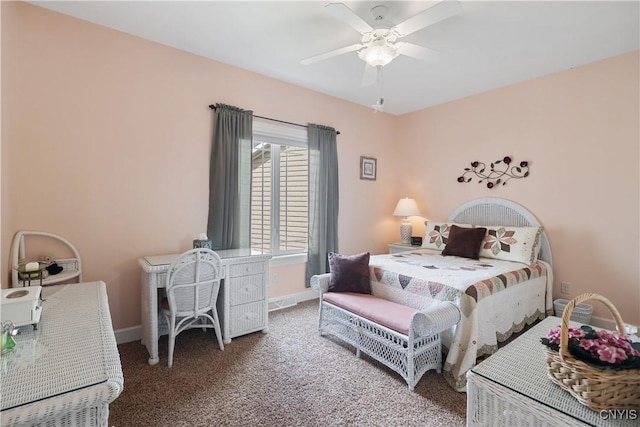 146 Edwards Falls Ln, Manlius, NY 13104 - bedroom with carpet floors, baseboards, and ceiling fan
