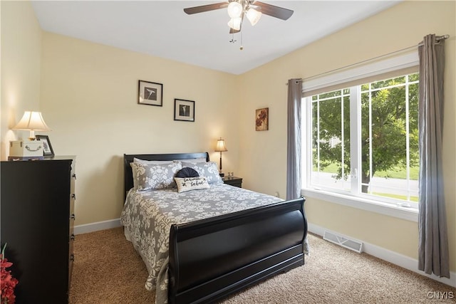 146 Edwards Falls Ln, Manlius, NY 13104 - carpeted bedroom with baseboards and a ceiling fan