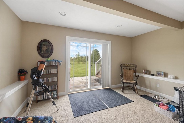 146 Edwards Falls Ln, Manlius, NY 13104 - living area with carpet floors and baseboards