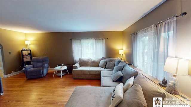 3108 N Main Street Ext, Ellicott, NY 14701 - living area with light wood-style flooring and baseboards