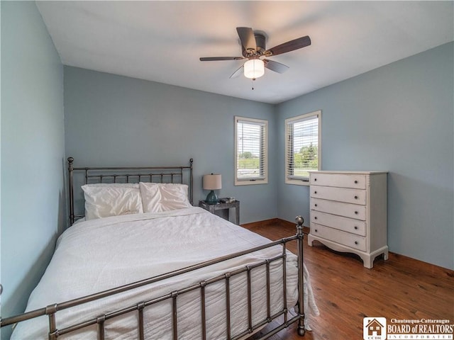 3973 Rte 430, Ellery, NY 14712 - bedroom featuring wood finished floors and ceiling fan