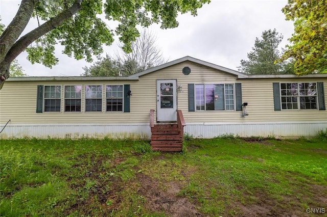 1572 County Route 6, Volney, NY 13069 - manufactured / mobile home featuring entry steps and a front lawn