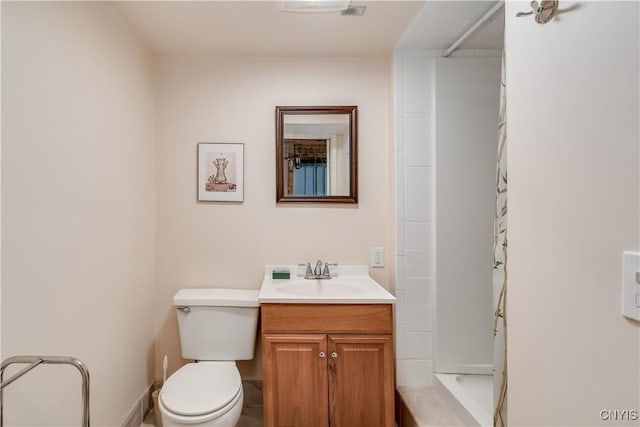 7678 N Shore Rd, Watson, NY 13343 - full bathroom featuring vanity, toilet, and shower / tub combination
