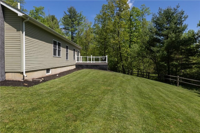 2208 Davis Rd, Corning, NY 14830 - view of yard with a deck