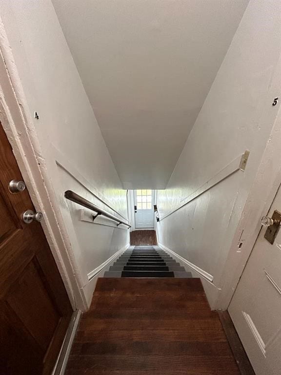 237 Scottwood Ave, Horseheads, NY 14903 - stairway featuring wood finished floors