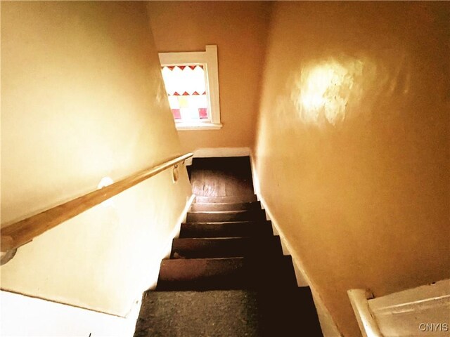 308 Rowland St, Syracuse, NY 13204 - stairway with wood finished floors