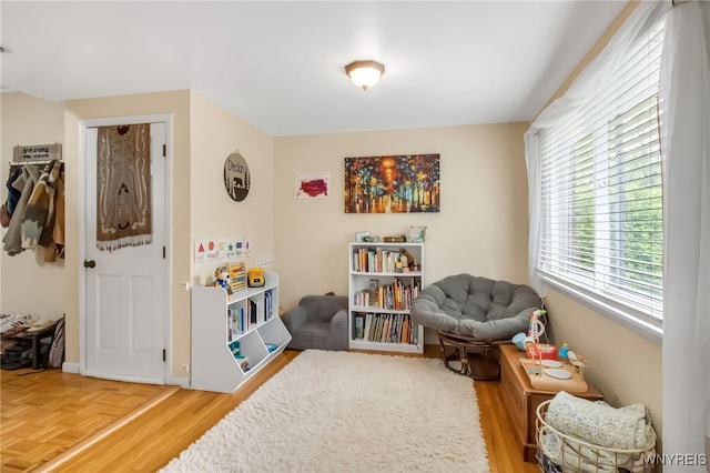 47 Acacia Dr, Amherst, NY 14228 - living area with parquet flooring