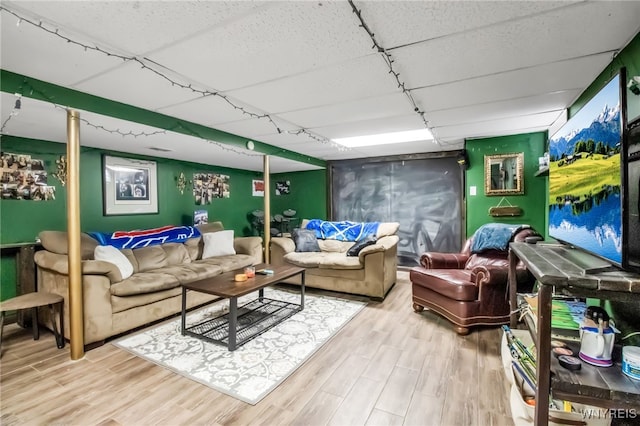 47 Acacia Dr, Amherst, NY 14228 - living room with wood finished floors and a paneled ceiling