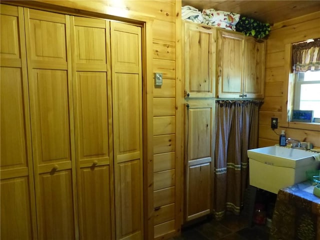 2693 Pulver Rd, Italy, NY 14418 - bathroom with wood walls