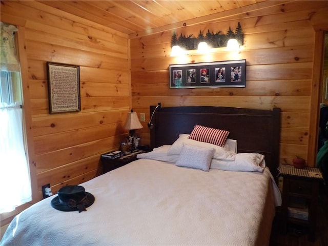 2693 Pulver Rd, Italy, NY 14418 - bedroom featuring wooden walls and wooden ceiling