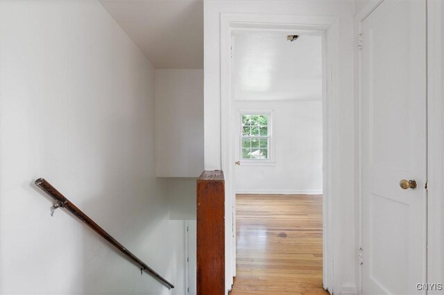 508 W Brighton Ave, Syracuse, NY 13205 - staircase featuring wood finished floors and baseboards