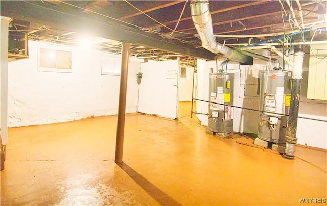 587 Goodyear Ave, Buffalo, NY 14211 - unfinished basement featuring water heater