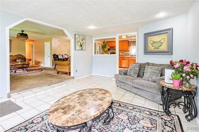 115 Matterson Ave, Camillus, NY 13219 - living area with light tile patterned floors and baseboards