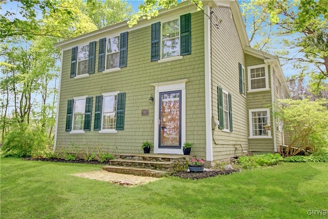 2875 W Lake Rd, Cazenovia, NY 13035 - colonial home with a front yard