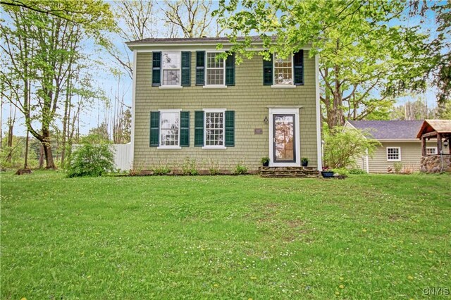 2875 W Lake Rd, Cazenovia, NY 13035 - colonial inspired home featuring a front yard