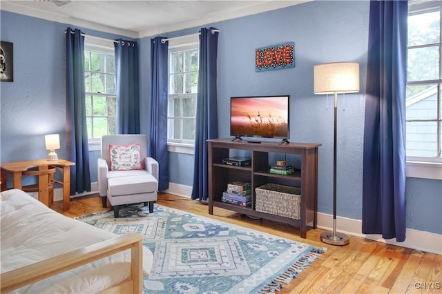 2875 W Lake Rd, Cazenovia, NY 13035 - sitting room with wood finished floors and baseboards