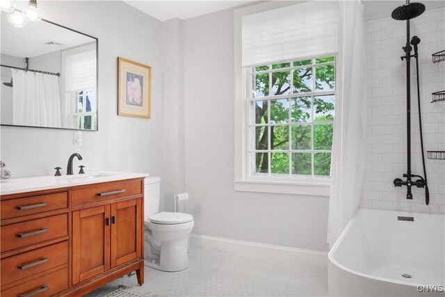 2875 W Lake Rd, Cazenovia, NY 13035 - full bath with vanity, toilet, and baseboards
