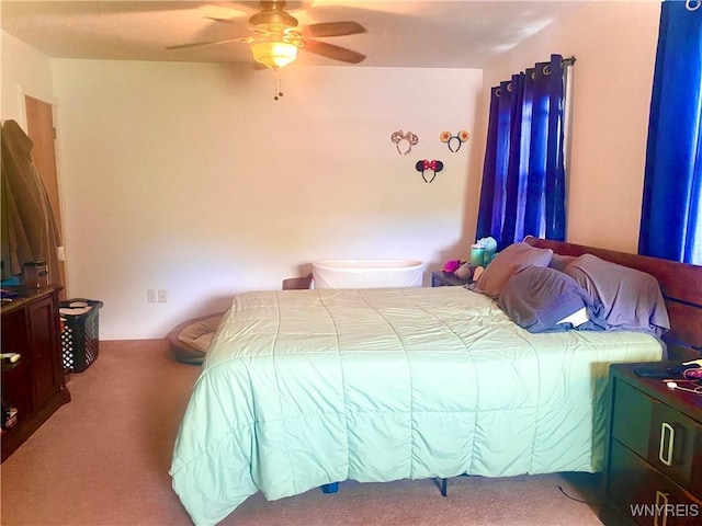 80 Sunnydale Ave, Wellsville, NY 14895 - bedroom with carpet flooring and a ceiling fan