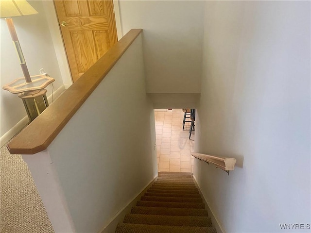 80 Sunnydale Ave, Wellsville, NY 14895 - stairway featuring baseboards