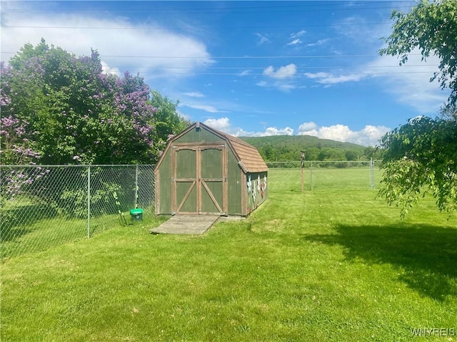 80 Sunnydale Ave, Wellsville, NY 14895 - view of shed featuring a fenced backyard