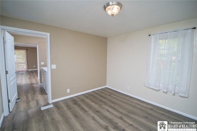10595 Linwood Dr, Dunkirk-Town, NY 14048 - empty room featuring wood finished floors and baseboards