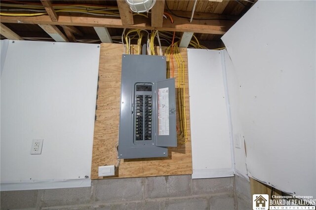 10595 Linwood Dr, Dunkirk-Town, NY 14048 - utility room featuring electric panel