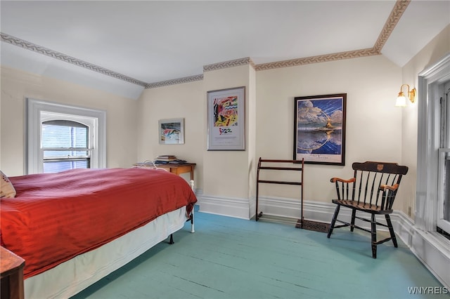41 Irving Pl, Buffalo, NY 14201 - bedroom with vaulted ceiling, wood finished floors, and baseboards