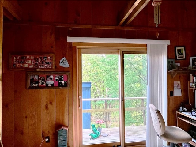 620 Ullas Way, Davenport, NY 13750 - doorway featuring wood walls