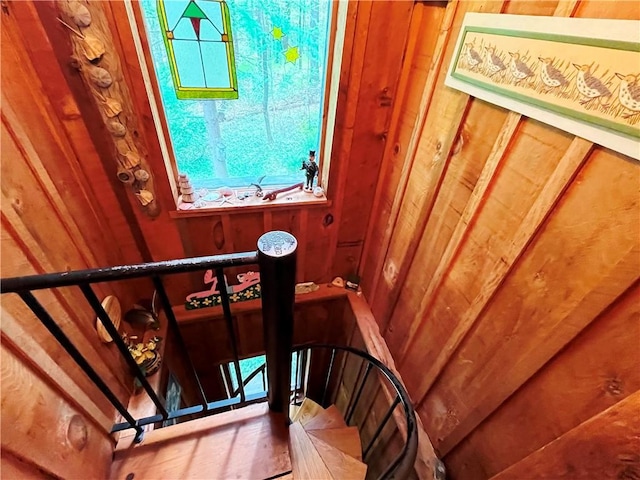 620 Ullas Way, Davenport, NY 13750 - stairs with wood walls