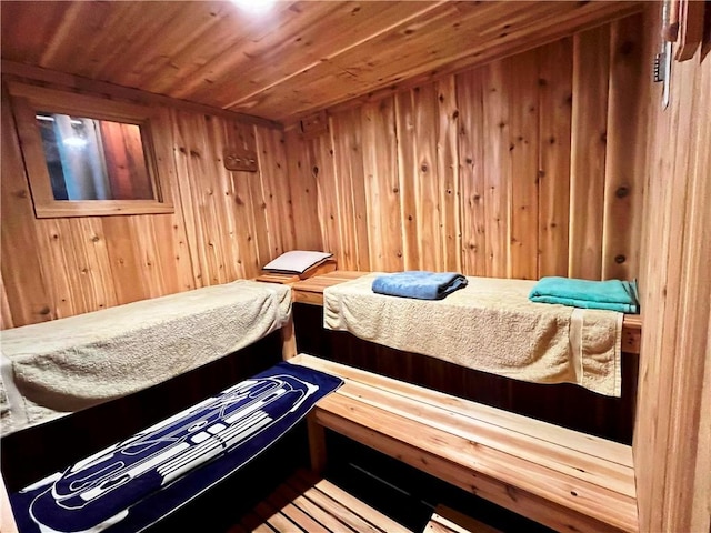 620 Ullas Way, Davenport, NY 13750 - relaxing sauna / steam room with wood ceiling and wood walls