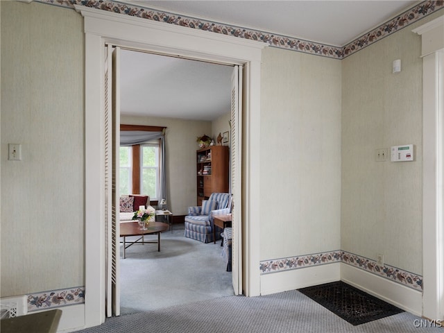 916 State St, Wilna, NY 13619 - hallway with carpet flooring and baseboards