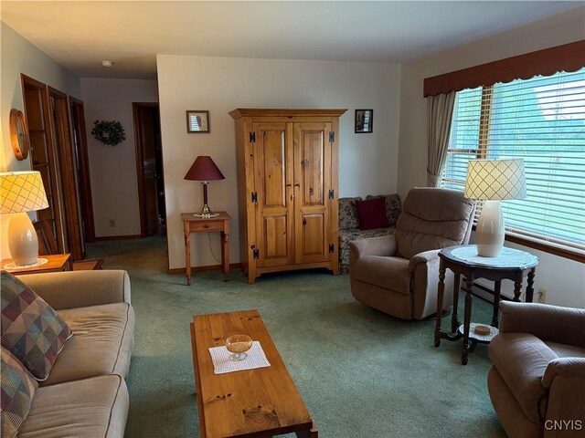 74 Eaton St, Hamilton, NY 13346 - living area with light colored carpet