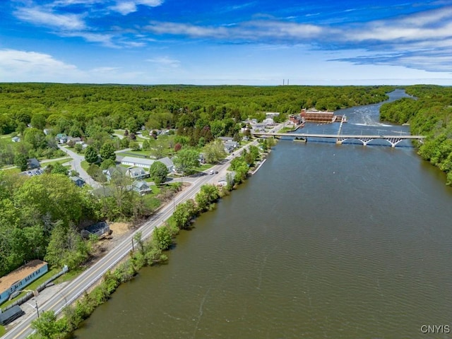 2707 State Route 48, Minetto, NY 13115 - view of property location with a heavily wooded area, a large body of water, and a notable bridge